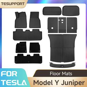 Tesla Model Y 2025 Juniper TPE 바닥 매트 카고 라이너 Tesla New Model Y Juniper 2025 액세서리 용 방수 트렁크 매트