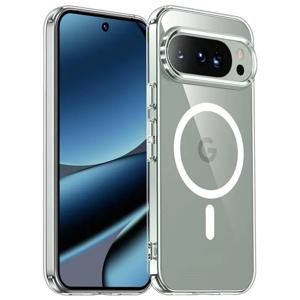 투명 슬림 마그네틱 크리스탈 TPU 소프트 케이스 (Magsafe 지원) 구글 픽셀 8 9 10 Pro XL 10Pro 9Pro 8Pro 9A 8A 투명 폰 커버