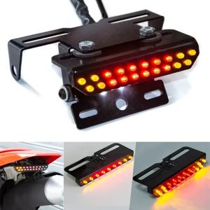 혼다 토네이도 Xtz Xr Zr 엔듀로 렉토 야마하 XTZ 125/250용 오토바이 LED 테일 턴 시그널 테일라이트 피크라이트 후미등