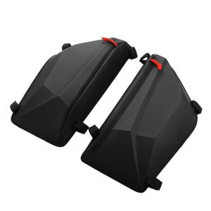 1쌍 블랙 사이드 스토리지 도어 백 상단 도어 백 오거나이저 캔암 매버릭 X3 맥스 UTV 매버릭 X3용