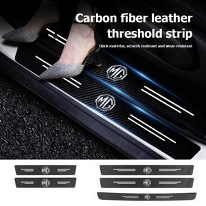 카본 파이버 자동차 도어 실 프로텍터 스티커 자동차 액세서리 MG HS ZS GS 3 5 6 7 헥터 TF GT ZR용