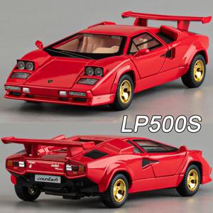 1:32 람보르기니 카운타치 LP500S LBWK 장난감 모델카 합금 다이캐스트 도어 오픈 미니어처 차량 라이트 사운드 카 소년 교육용