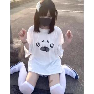 일본 화이트 스위트 티셔츠 카와이 만화 물개 프린트 티셔츠 프레피 귀여운 캐주얼 티셔츠 패션 하라주쿠 걸스 패션 Y2k 탑스