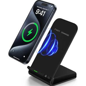 30W 무선 충전 스탠드 패드 (아이폰 17/16/15/14/13 Pro XR 8 X XS Max 삼성 샤오미용) 유도 고속 충전 도크 스테이션