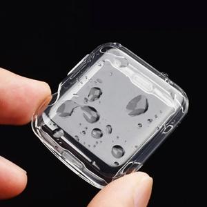 애플워치 45mm 41mm 44mm 40mm 46mm 42mm용 투명 케이스 1~5개, 스크린 보호필름, 풀커버 TPU 범퍼, 시리즈 11 10 9 8 7 SE 6 5 호환