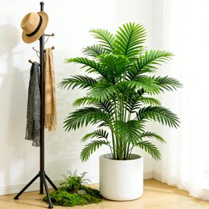 60-80cm 높이의 인조 야자수, 가짜 몬스테라 식물 가지, 플라스틱 마란타 잎, 가짜 코코넛 잎, 실내 장식용
