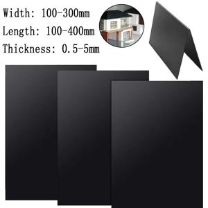 5-50PCS 블랙 ABS 플라스틱 시트/플레이트 0.5mm/1mm/1.5mm/2mm/3mm/4mm/5mm DIY 공예 코스프레 모델 제작을 위한 다양한 두께