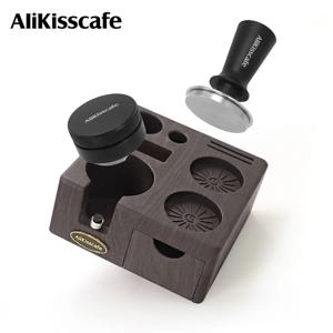 Alikisscafe 커피 탬핑 스테이션 51mm 54mm 57 58mm Delonghi Breville 에스프레소 액세서리 바리스타 도구 용 Portafialter 홀더