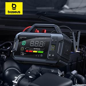 베이스어스 4 in 1 차량 점프 스타터 VJ1 3000A 21600mAh 파워 뱅크 점프 스타터 에어 컴프레서 차량 부스터 시동 장치