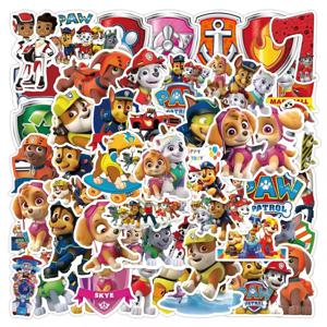 새로운 50PCS Paw Patrol 어린이 만화 스티커 귀여운 어린이 문구 용품 학교 교사 용품 보상 스티커 선물