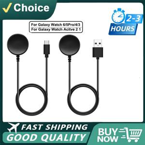  삼성 갤럭시 워치 7/6/6 클래식/5/5 프로/4/4 클래식 USB-C 스마트 워치 충전기 액세서리용 PD USB 시계 무선 충전기
