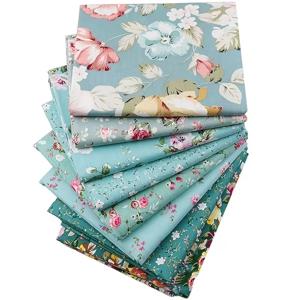 8개 세트 25*25CM, 클래식 레트로 체크무늬 프린트 원단, 바느질 및 DIY 수공예, 침대 장식, 인형 제작 등에 적합합니다.