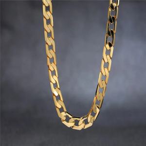 40-75cm 925 스털링 실버 18K 골드 8MM 목걸이 남성 여성을위한 클래식 사이드웨이 체인 고급 보석 웨딩 파티