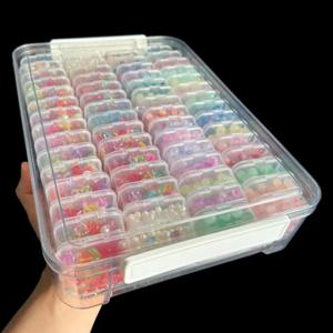 비즈, 보석, 다이아몬드 페인팅 자수 보관 상자에 대 한 60pcs 투명 플라스틱 보관 상자-공예가를위한 완벽한 선물