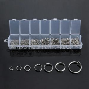 1박스 3-10mm 스테인리스 스틸 오픈 점프 링 스플릿 링 링크 루프 커넥터 DIY 쥬얼리 제작 공예 목걸이 액세서리