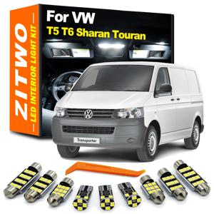 Canbus 자동차 LED 인테리어 돔 맵 독서등 전구 키트 VW 폭스바겐 트랜스포터 멀티밴 카라벨 T5 T6 샤란 투란용
