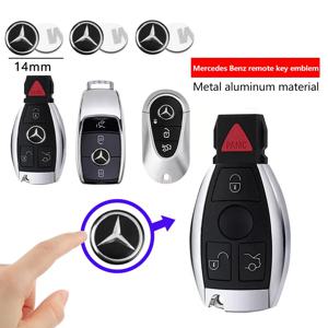 메르세데스 벤츠 AMG W205 C300 W203 W206 W108 W124 W126 W140 W168 W169 자동차 리모컨 키 스티커 알루미늄 엠블럼 장식 데칼