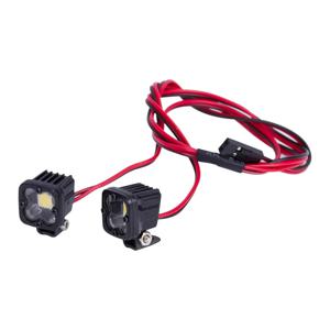 RC카 사각형 밝은 LED 상단 조명 헤드라이트 스포트라이트 (1/8 1/10 RC 크롤러 Axial SCX10 III CJ7 Wraith 시뮬레이션 DIY 부품용)