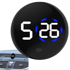 세련된 자동차 LED 시계, 터치 컨트롤 대시보드 시계, 냉장고, RV, 교실, 여행 차량용 LED 디스플레이 조명 포함