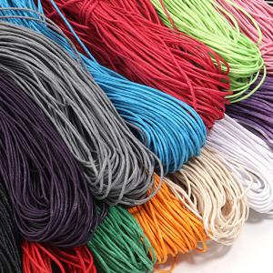 70m/롤 1mm 왁스 코팅 면 끈, 다채로운 비즈 공예용 끈, 쥬얼리 제작 DIY 팔찌 목걸이 엮기 액세서리 용품