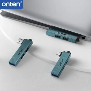 온텐 3 in 1 USB 허브 USB 3.0/타입-C 3.0 - 3 USB/타입-C 스플리터 허브 속도 5.0Gbps 3포트 타입 C 허브 (PC, 노트북용)