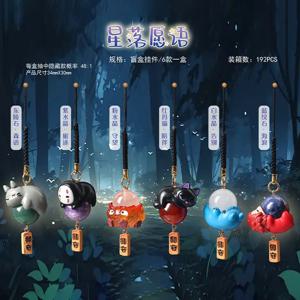 【재고 있음】핫 애니메이션 스타 위시 크리스탈 펜던트 블라인드 박스 토토로 만화 폰 체인 귀여운 가방 장식품 장식 컬렉션