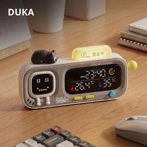 DUKA MOODA 스마트 온도 및 습도 시계 TH3 센서 전기 디지털 습도계 홈 기상 관측소 스마트 온도계