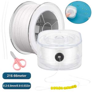 1세트 0.2-0.8mm 내마모성 진주 스레드, 비탄성 스트링 - 목걸이 팔찌 DIY 펜던트용 프리미엄 초미세