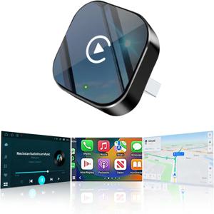 무선 CarPlay 어댑터2026 업그레이드 버전 – 애플 아이폰 및 안드로이드에 적합하며, 컴팩트한 크기, 플러그 앤 플레이 편의성, 그리고 F 기능 제공