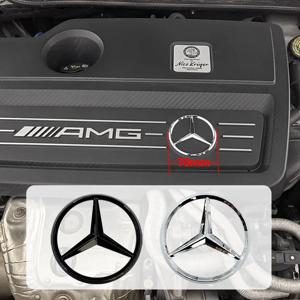 메르세데스 W220 W221 W117 W166 W176 W177 W204 W205 W212 W213 GLE CLA GLA GLC GL ML용 자동차 엔진 로고 후드 태그 엔진 배지