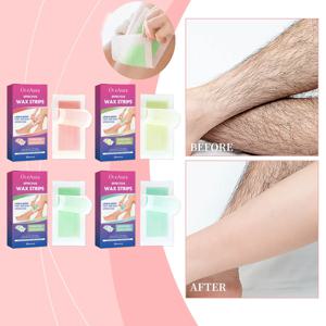 30pcs 제모 왁스 스트립 전문 제모 콜드 왁스 스트립 얼굴 다리 겨드랑이 팔 제모를위한 모발 성장 억제제