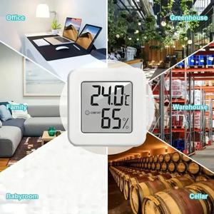 디지털 습도계 온도계 실내 온도계 온도 게이지 가정용 미니 LCD 기상 관측소 센서 습도 측정기