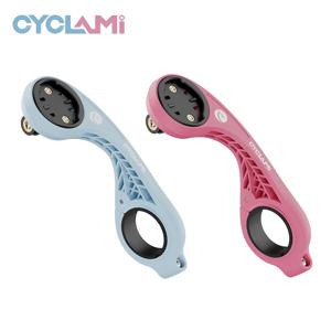 CYCLAMI S2 자전거 컴퓨터 마운트 MTB 로드 GPS 헤드라이트 홀더 카메라 고프로 브래킷 핑크 블루 XOSS G G2 G3 IGPSPORT 가민용