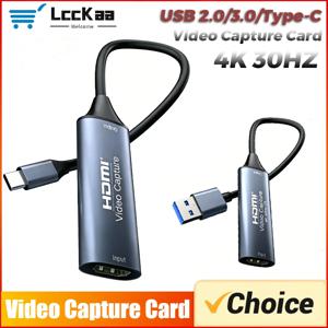 USB 2.0 3.0/타입-C 비디오 캡처 카드 4K 30Hz HDMI-타입C 맥북 PS4 PC 게임 DVD 카메라 녹화 라이브 스트리밍 윈도우용