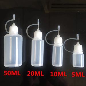 5ml 10ml 15ml 30ml 50ml 100ml 120ml PE 플라스틱 스퀴즈형 팁 애플리케이터 병, 재충전 가능한 니들 팁 캡이 있는 글루용 드로퍼 병