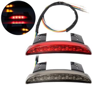 오토바이 후면 펜더 테일링 에지 LED 브레이크 테일 라이트 턴 시그널 미등 Harley Sportster XL 883 1200 Iron 48 72