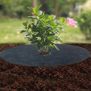 부직포 나무 멀칭 링 잡초 방지 매트 헤비 듀티 정원용 원단 잔디 방지 뿌리 차단막 15-82cm