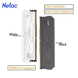 Netac Shadow Ill DDR4 8G 16G 8Gx2 16Gx2 메모리 RAM DDR4 3200MHz 3600MHz UDIMM DDR4 XMP2.0 듀얼 채널 데스크탑 PC용