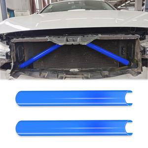2개 블루 범퍼 그릴 트림 스트립 서포트 바 레이싱 스타일 (BMW F30 F31 F32 F33 F34 F35 F36 G20 G21 G28 G29 F20 F21 F22 F23 용)