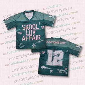 Skool Luv Affair Football Jersey 월드 투어 2026 컴백 머치 셔츠 여름용 Kpop 선물 남성용 및 여성용 코스프레 티셔츠