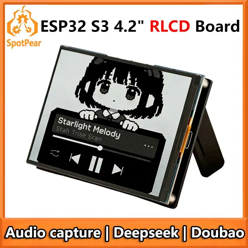 웨이브쉐어 ESP32-S3 샤오지 AI용 4.2인치 RLCD 토탈 리플렉션 스크린 4.2인치 개발 보드 딥시크
