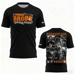 2026 새로운 3D 인쇄 복싱 RANDA 통기성 스포츠웨어 남성 여성 Fightwear 야외 캐주얼 라운드 넥 반팔 남성 탑 티셔츠