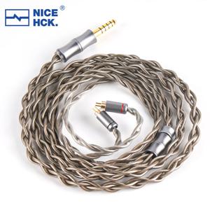 NICEHCK AshSky HiFi 케이블 6N 실버 도금 7N OCC+7N OCC 이어폰 교체 와이어 0.78mm 2Pin/QDC for Monarch MK4 Mystic 8 NX8 IEM