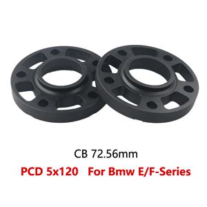 BMW E/F-시리즈 12/15/20mm 휠 스페이서 어댑터 PCD 5x120 CB 72.56mm 5-러그 자동차용 2개/세트 알루미늄 6061-T6
