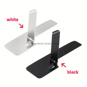 1/2pcs 울트라 얇은 미니 전화 킥스탠드 범용 데스크탑 전화 홀더 스탠드 아이폰/삼성용 금속 강철 접이식 데스크 브래킷