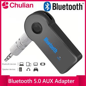 2 in 1 무선 블루투스 5.0 수신기 자동차 음악 오디오용 3.5mm 잭 Aux A2DP 헤드폰 송신기 어댑터 수신기 핸즈프리