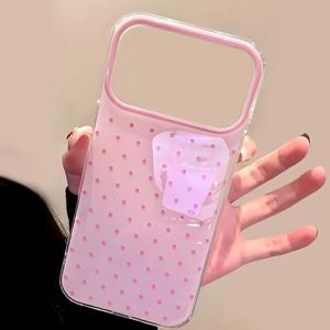 귀여운 미니멀리스트 물방울 무늬 디자인 아이폰 17 16 15 14 13 12 11 Pro Max 16e Air XR XS Max 7 8 Plus 충격 방지 케이스