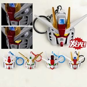 새로운 SD RX-78-2 루미너스 헤드 키체인 데스크탑 장식품 백팩 참 PVC 모델 수집용 애니메이션 피규어 트렌디 장난감 선물