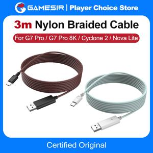게임서 3m 나일론 브레이디드 케이블 (G7 Pro, G7 Pro 8K, 사이클론 2, 노바 라이트 X5, 라이트 G7 SE, G8, G8+, MFi X5s, 케일드 플럭스 게임패드용)