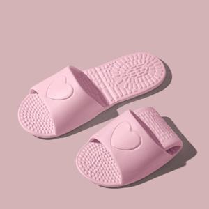 부드러운 바닥 접이식 여행용 핑크 슬리퍼 여성용 야외 경량 휴대용 샌들 여성 여름 미끄럼 방지 욕실 슬리퍼